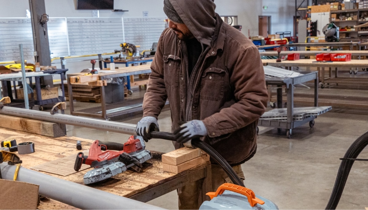 A-C Electric Company laborer prefabrication electrical conduits