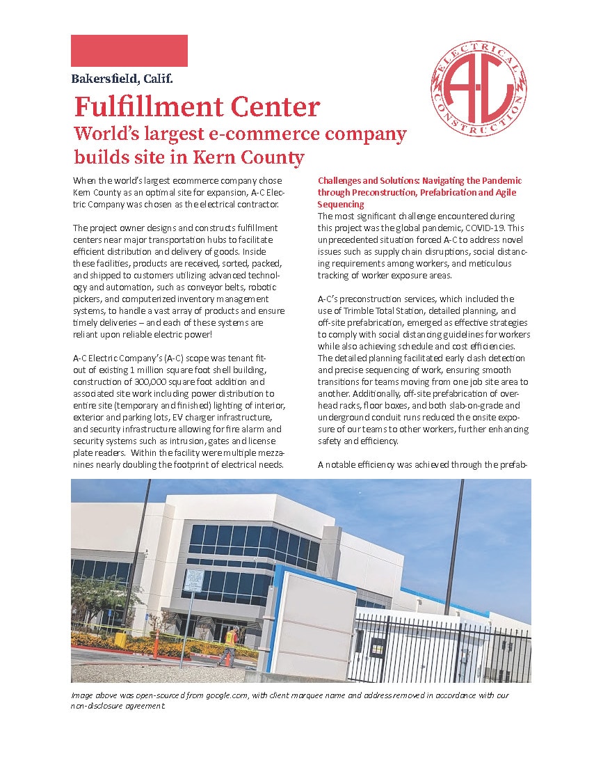 Fulfillment Center Case Study