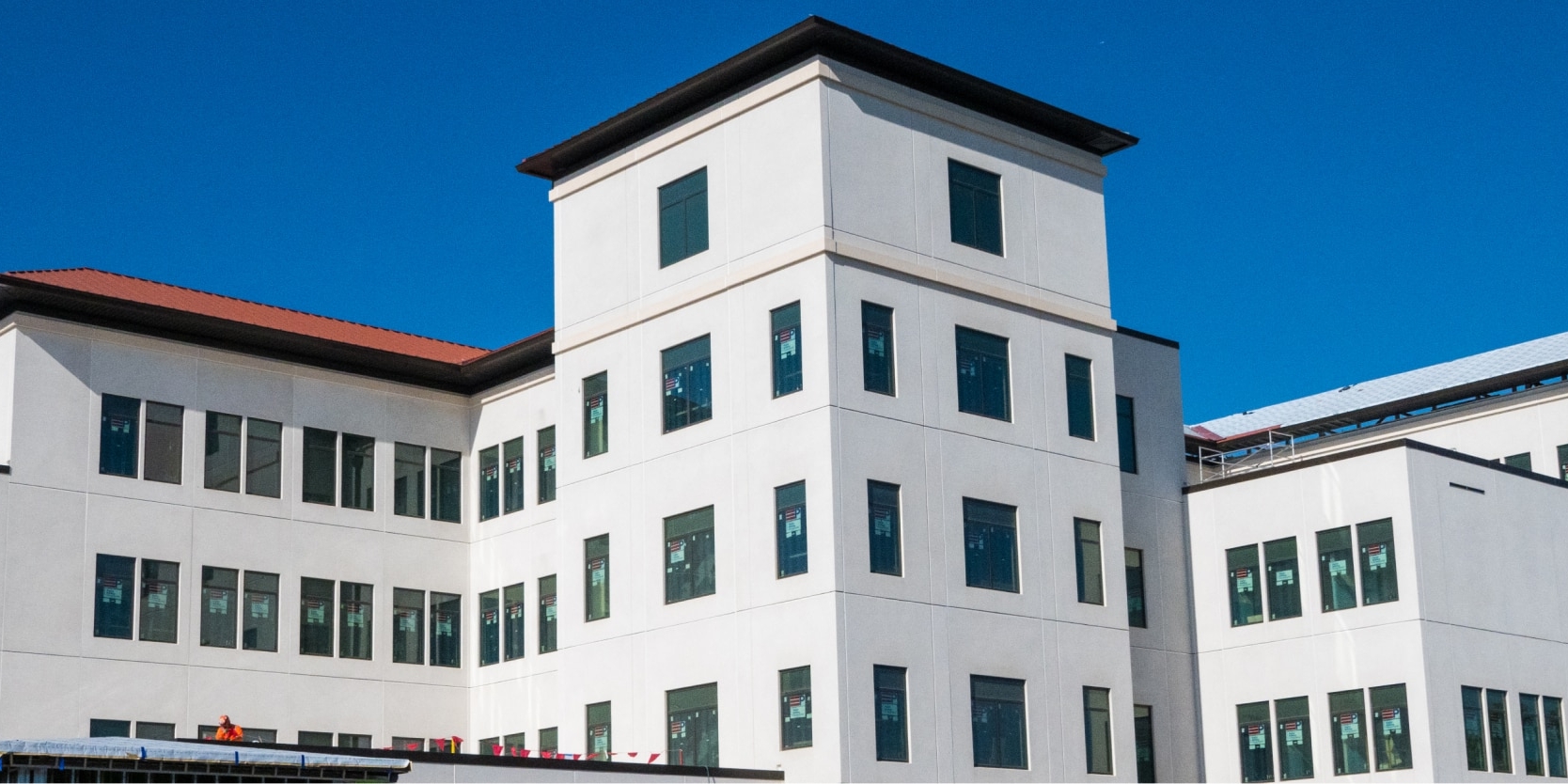 Hospital construction progress